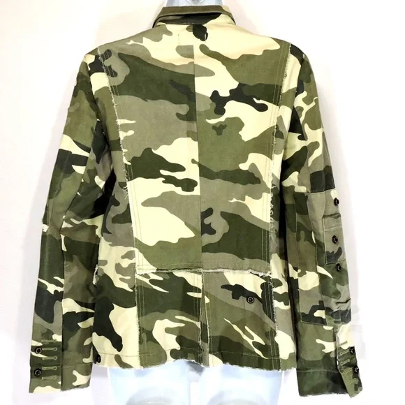 ZADIG & VOLTAIRE ⚜ WOMEN'S GREEN COTTON FASHION JACKET - Picture 3 of 5